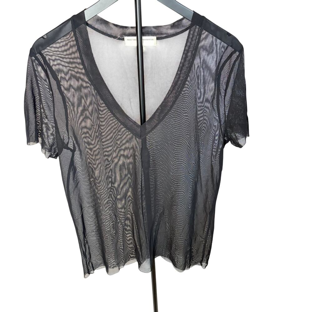 Project Social T Urban Outfitters womens V neck mesh short sleeve shirt.  Size M